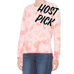 Lucky Brand Tie Dyed Pink Sweatshirt